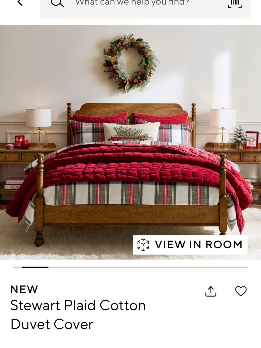 Pottery Barn Stewart duvet & 2 shams (Q)